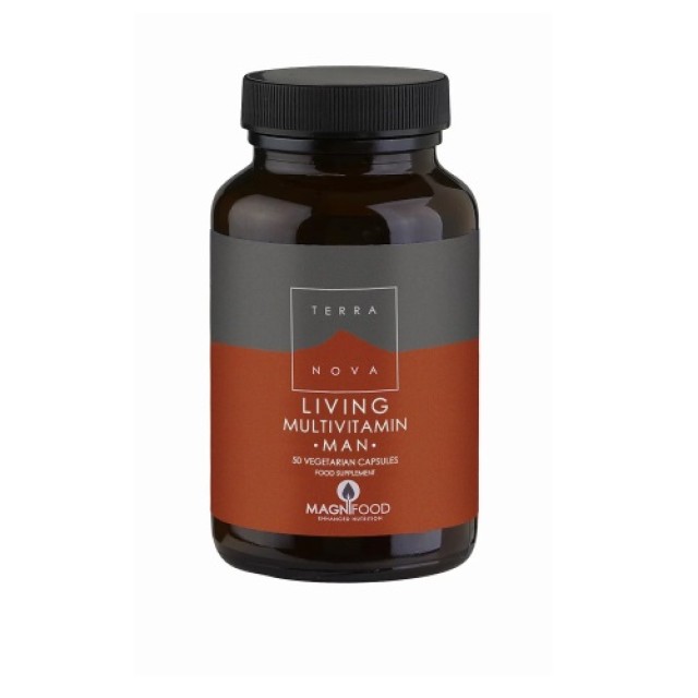 Terranova Living Multivitamin Man 50caps (Ειδικά Σχεδιασμένη Πολυβιταμίνη για τις Καθημερινές Ανάγκες του Οργανισμού του Άνδρα) 