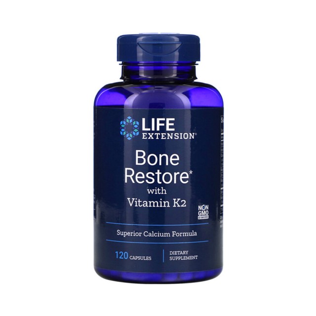 Life Extension Bone Restore με Βιταμίνη Κ2 120caps (Αντιμετώπιση Οστεοπόρωσης)