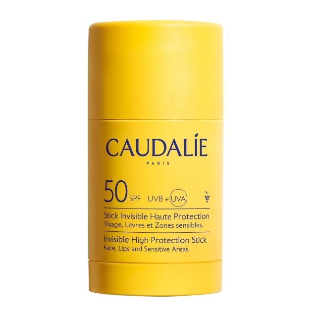 Caudalie Invisible Solar High Protection Stick SPF50 15gr (Αντηλιακό Στικ για Πρόσωπο, Χείλη & Ευαίσθητες Ζώνες)