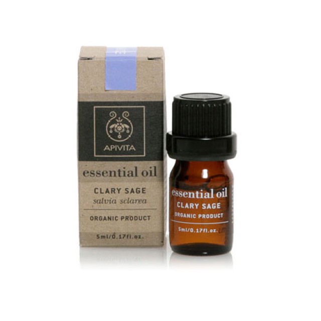 Apivita Essential Oil Clary Sage 5ml (Αιθέριο Έλαιο Φασκόμηλο)