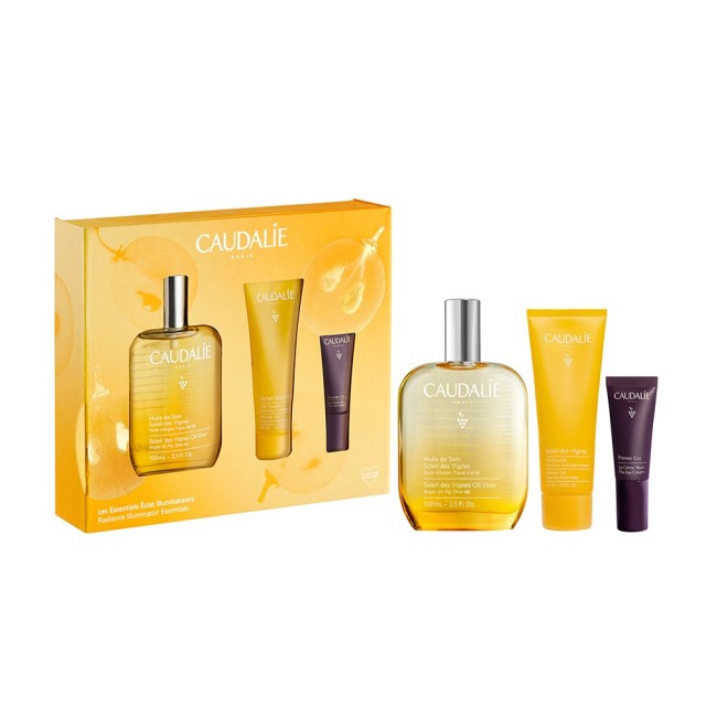 Caudalie SET Soleil des Vignes Oil Elixir 100ml & ΔΩΡΟ Soleil Des Vignes Shower Gel 50ml & Premier Cru The Eye Cream 5ml (ΣΕΤ με Θρεπτικό Λάδι Σώματος & ΔΩΡΟ Αφρόλουτρο & Κρέμα Ματιών για Ολική Αντιγήρανση)