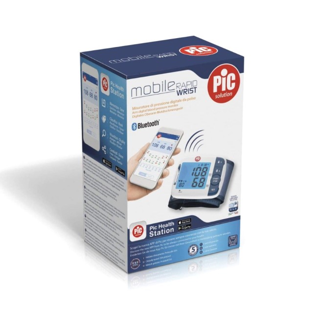 Pic Solution Mobile Rapid Wrist Digital Wrist Blood Pressure Monitor