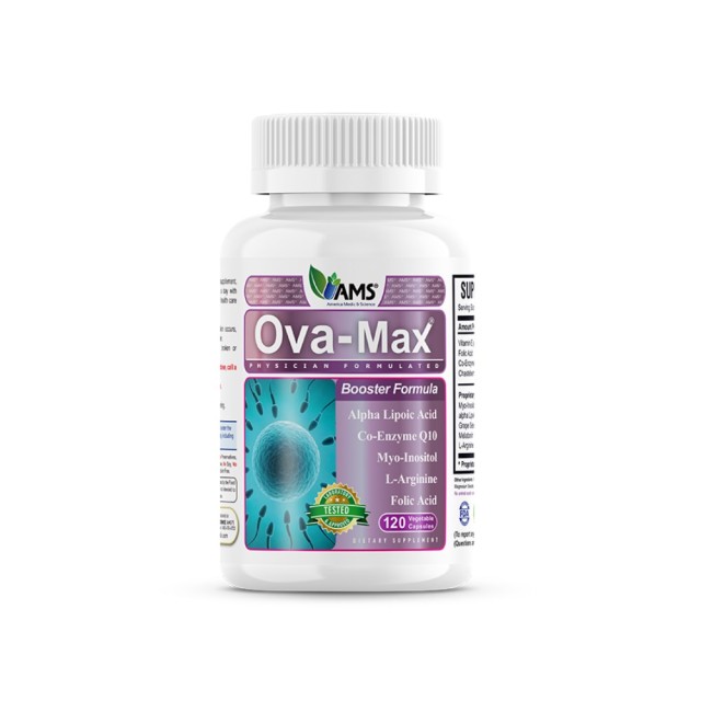 AMS Ova Max Booster Formula 120caps (Συμπλήρωμα Διατροφής για την Ενίσχυση της Ποιότητας των Ωαρίων)