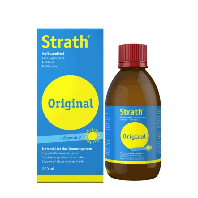 Strath Original & Vitamin D Syrup 250ml (Πολυβιτουμινούχο Σιρόπι από Φυτική Μαγιά με Βιταμίνη D)