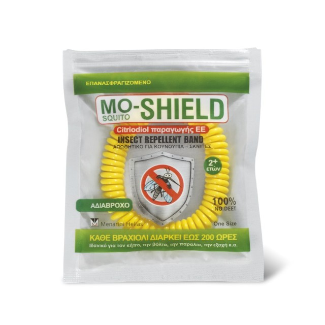 Mo-Shield Band Yellow 1pc (Αντικουνουπικό Βραχιόλι 1τεμ Κίτρινο)