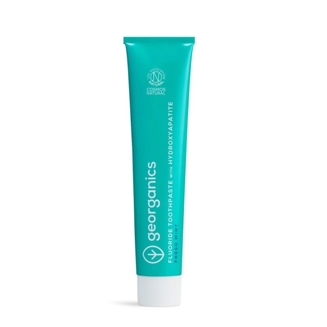 Georganics Toothpaste with Hydroxyapatite Fresh Mint & Fluoride 75ml (Οδοντόκρεμα με Υδροξυαπατίτη & Φθόριο με Γεύση Μέντα)