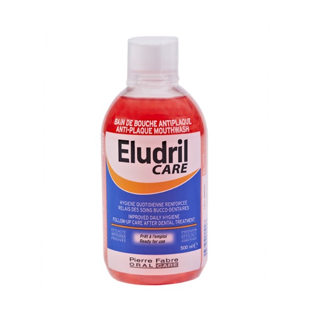 Elgydium Eludril Care 500ml (Στοματικό Διάλυμα Με Δράση Κατά Της Πλάκας & Προστασία Των Ουλών)
