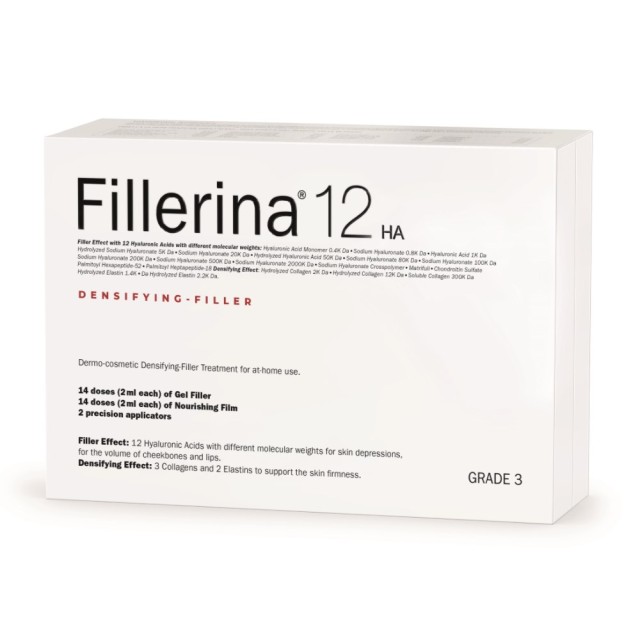 Fillerina 12HA Densifying Filler Face Treatment Grade 3 2x30ml (Αγωγή Εντατικής Αναπλήρωσης του Όγκου & Γεμίσματος των Ρυτίδων- Βαθμός 3)