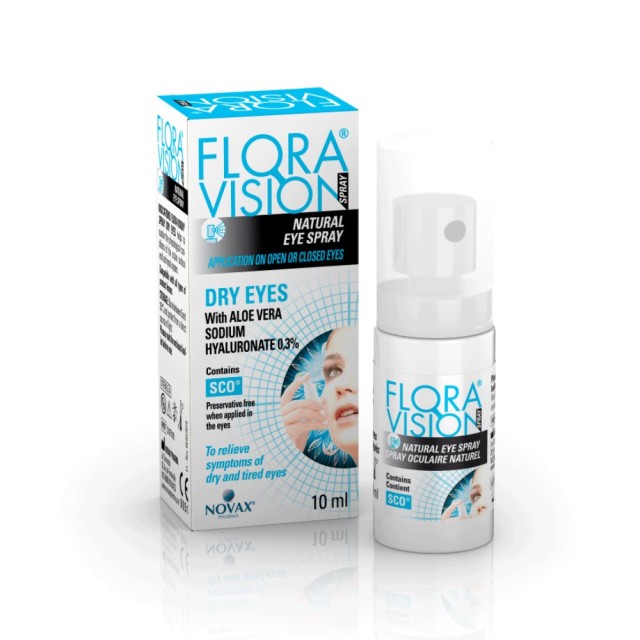 Flora Vision Spray Dry Eyes 10ml (Φυσικό Σπρέι για Ξηρά Μάτια)