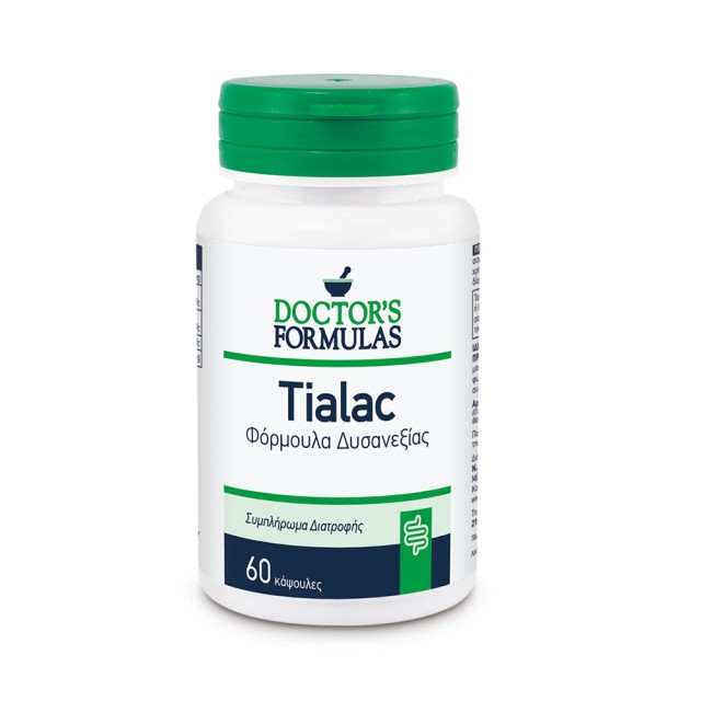 Doctors Formula Tialac 60caps (Φόρμουλα Δυσανεξίας στη Λακτόζη)