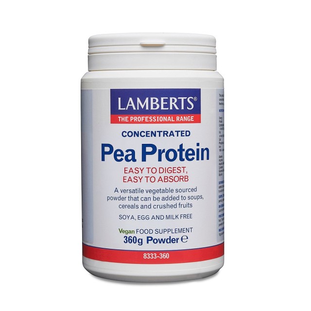 Lamberts Pea Protein 360gr (Υψηλής Καθαρότητας & Αυξημένης Απορρόφησης Πρωτεΐνη Αρακά)