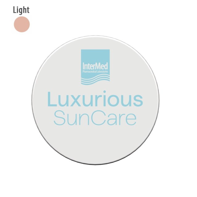 Intermed Luxurious Suncare Silk Cover BB Compact SPF50+ No1 Light 12gr (Αντηλιακή Πούδρα Προσώπου με