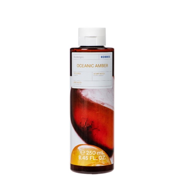 Korres Oceanic Amber Shower Gel 250ml (Αφρόλουτρο με Ανδρικό Άρωμα)