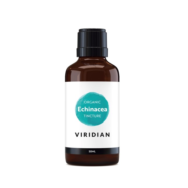 Viridian Echinacea Tincture Organic 50ml (Βάμμα Εχινάκειας για τη Φυσιολογική Λειτουργία του Ανοσοποιητικού Συστήματος)