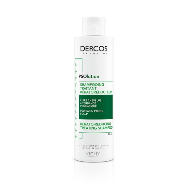 Vichy Dercos PSOlution Kerato-Reducing Treating Shampoo 200ml (Σαμπουάν για Τριχωτό με Τάση Ψωρίασης)