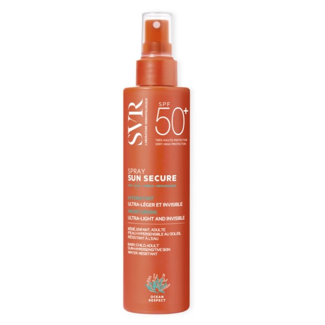 SVR Sun Secure Spray SPF50+ 200ml (Αντηλιακό Σπρέι για Πρόσωπο & Σώμα)
