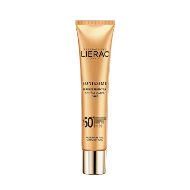 Lierac Sunissime Protective BB Fluid Global Anti-Aging SPF50+ Golden 40ml (Αντηλιακή Λεπτόρρευστη Κρέμα με Χρώμα για Πρόσωπο & Ντεκολτέ)