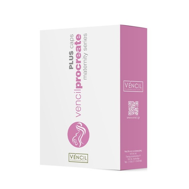 Vencil Maternity Series Procreate Plus 30caps (Συμπλήρωμα Διατροφής με Μυοϊνοσιτόλη για την Ενίσχυση της Αναπαραγωγικής Υγείας των Γυναικών)