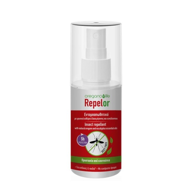 Oregano 4 Life Repelor 100ml (Εντομοαπωθητικό µε Φυσικά Αιθέρια Έλαια Ρίγανης & Ευκάλυπτου)