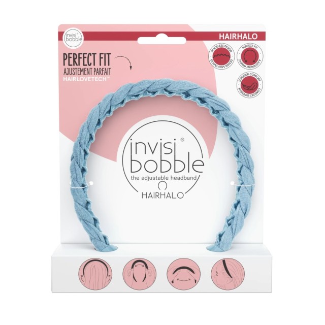 Invisibobble Hairhalo Miss Denim 1τεμ (Στέκα Μαλλιών Γαλάζια)