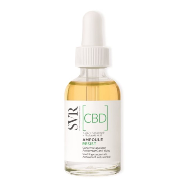 SVR CBD Ampoule Resist 30ml (Αντιρυτιδικός & Καταπραϋντικός Ορός Προσώπου με Καθαρή CBD)