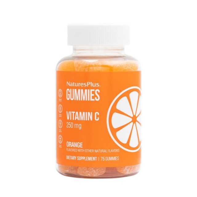 Natures Plus Gummies Vitamin C 250mg 75 ζελεδάκια (Συμπλήρωμα Διατροφής με Βιταμίνη C για Ενίσχυση τ
