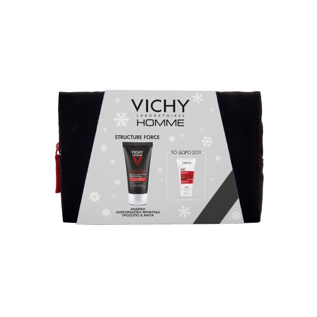 Vichy Homme SET Structure Force 50ml & GIFT Dercos Energy Shampoo 50ml