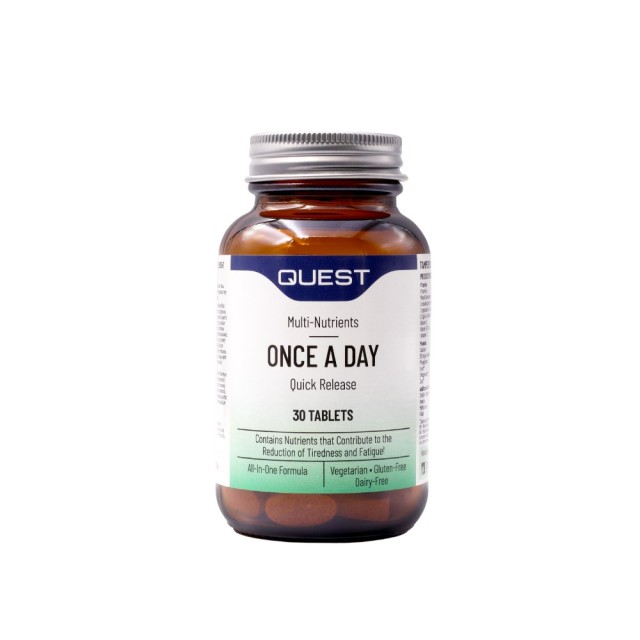 Quest Once A Day Quick Release 30tabs (Συμπλήρωμα Διατροφής - Προβιταμίνη για την Υγεία του Οργανισμού)