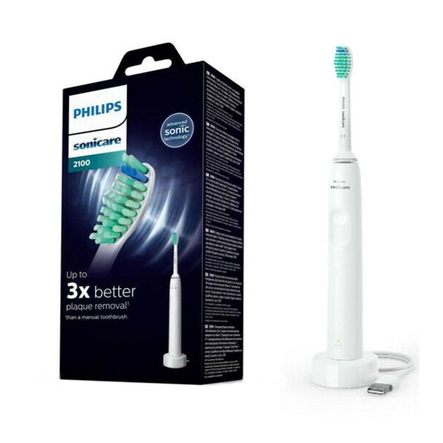 Philips Sonicare 2100 White HX3651/13 (Ηλεκτρική Οδοντόβουρτσα σε Λευκό Χρώμα)