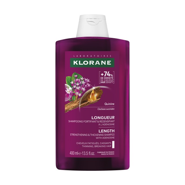 Klorane Quinine Growth Accelerating Shampoo 400ml (Σαμπουάν Eπιτάχυνσης της Aνάπτυξης των Μαλλιών)