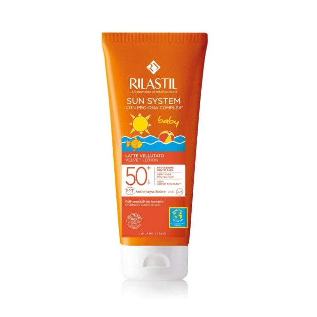 Rilastil Sun System Baby Velvet Lotion SPF50+ 200ml (Βρεφικό & Παιδικό Αντηλιακό Γαλάκτωμα με Βελούδινη Υφή)