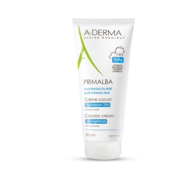 A Derma Primalba Creme Douceur Cocon 200ml (Ενυδατική & Προστατευτική Κρέμα για το Εύθραυστο Δέρμα του Μωρού) 