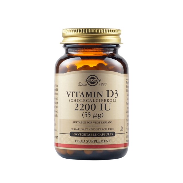 Solgar Vitamin D3 2200iu 100vtabs