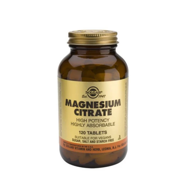 Solgar Magnesium Citrate 200mg 120tabs (Μαγνήσιο) | familypharmacy.gr