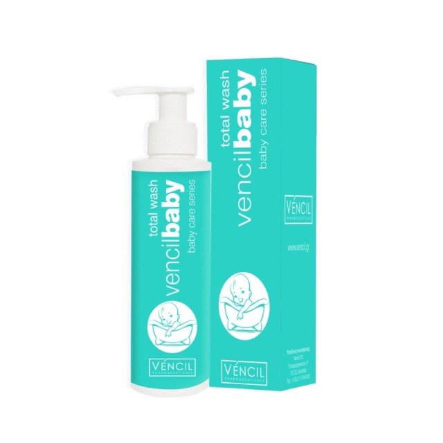 Vencil Baby Total Wash 400ml (Φυσικό Βρεφικό Σαμπουάν & Αφρόλουτρο)