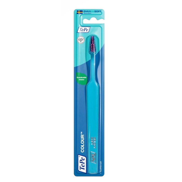 Tepe Colour Soft Toothbrush Turquoise (Οδοντόβουρτσα με Κωνική Κεφαλή - Τιρκουάζ)