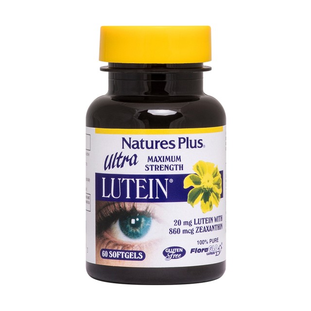 Natures Plus Ultra Lutein 20mg 60 softgels (Ενίσχυση Όρασης)
