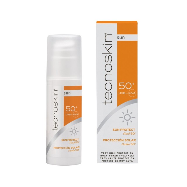 Tecnoskin Sun Protect Facial Fluid SPF50+ 50ml (Αντηλιακή Τζελ-Κρέμα Προσώπου)