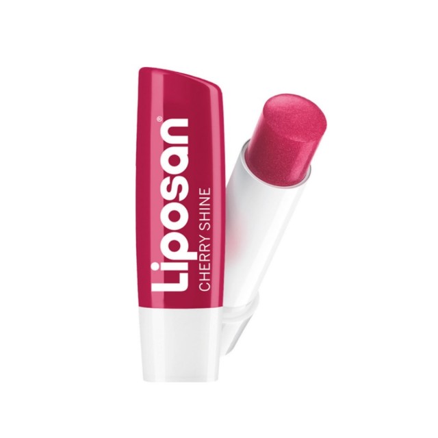 Liposan Cherry Shine Caring Lip Balm 4,8gr (Ενυδατικό Balm Χειλιών με Διακριτική Κοκκινωπή Λάμψη)