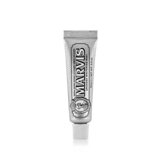 Marvis Smokers Whitening Mint Toothpaste 10ml (Λευκαντική Οδοντόκρεμα Κατά των Λεκέδων στα Δόντια με Γεύση Μέντα)