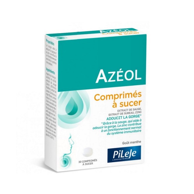 Pileje Azeol Lozenges 30pcs (Παστίλιες για τον Πονόλαιμο)