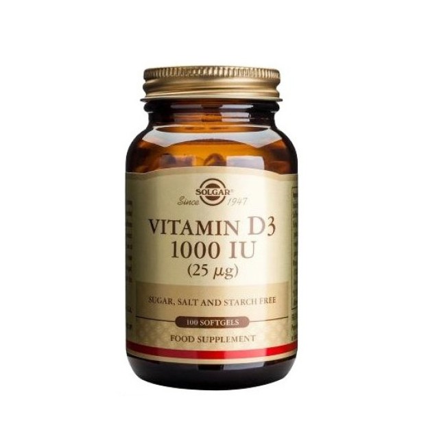 Solgar Vitamin D3 1000 iu 100softgels