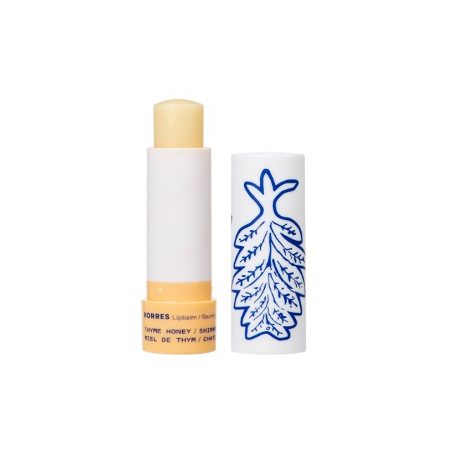 Korres Lip Balm Thyme Honey Shimmery 4,5gr (Φροντίδα για τα Χείλη με Μέλι Θυμάρι για Έξτρα Λάμψη)