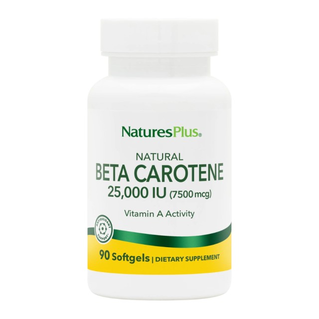 Natures Plus Natural Beta Carotene 90 softgels (Αντιοξειδωτικό)