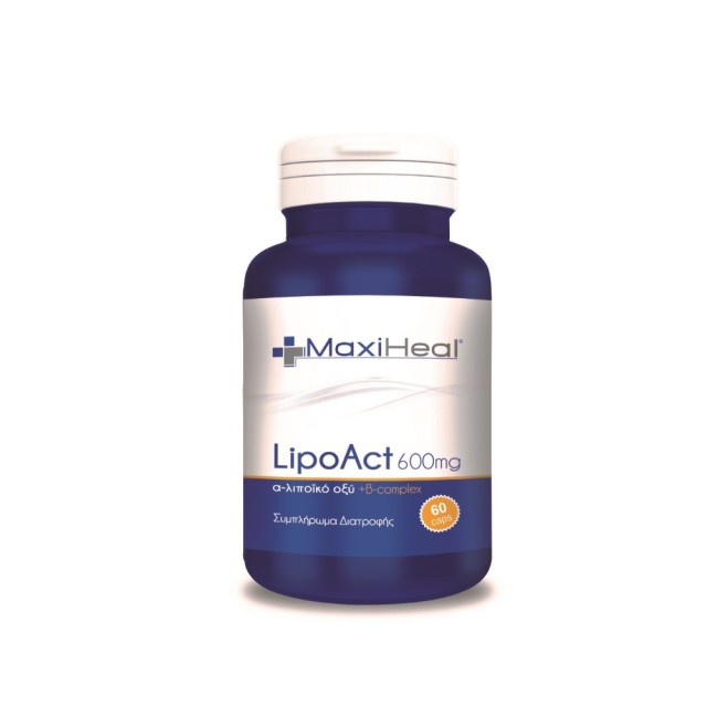 Maxiheal Lipoact Alpha Lipic Acid 600mg 60caps (Αλφα Λιποϊκό Οξύ)