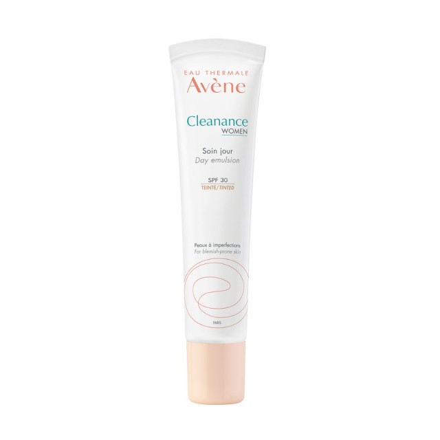 Avene Cleanance Women Day Emulsion SPF30 40ml (Κρέμα Ημέρας με Χρώμα SPF30 για το Ενήλικο Δέρμα με Τάση Ακμής)