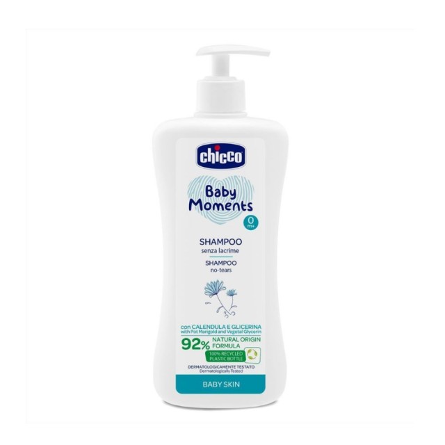 Chicco Baby Moments Shampoo 500ml (Βρεφικό Σαμπουάν 0μ+)