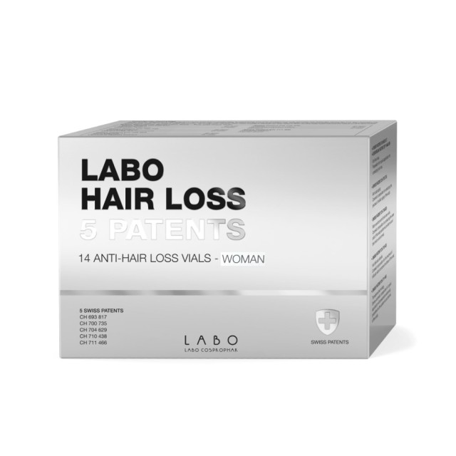Labo Hair Loss 5 Patents Woman 14 Φιαλίδια (Δερμοκαλλυντική Αγωγή για την Καταπολέμηση της Γυναικείας Τριχόπτωσης)