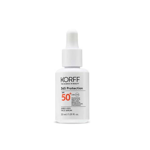 Korff Sun Secret 365 Protection Face Serum SPF50+ 30ml (Αντηλιακός Αντιοξειδωτικός Ορός Προσώπου Πολύ Υψηλής Προστασίας)