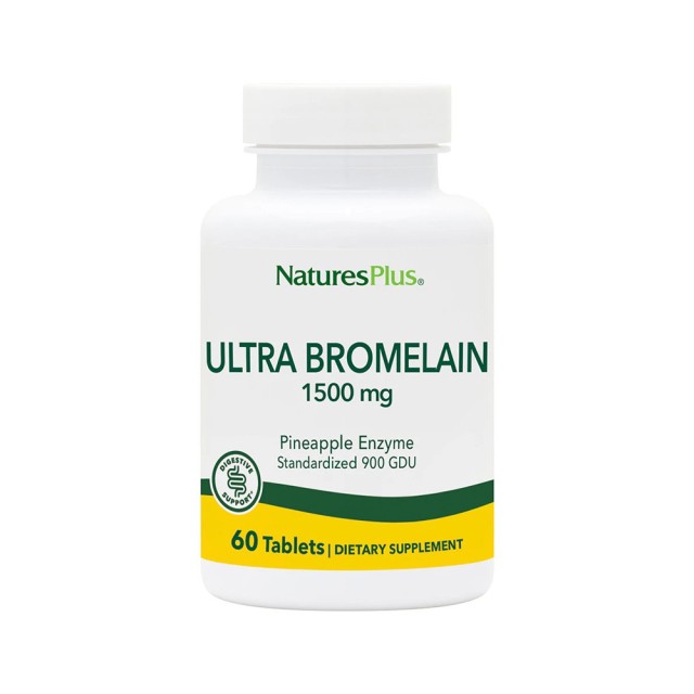 Natures Plus Ultra Bromelain 1500mg 60tab (Προβιοτικά - Πεπτικά Βοηθήματα)